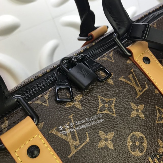 lv路易威登專櫃2022新款Keepall Bandoulière50旅行袋 lv頂級原單手提旅行包 N40360 ydh4701